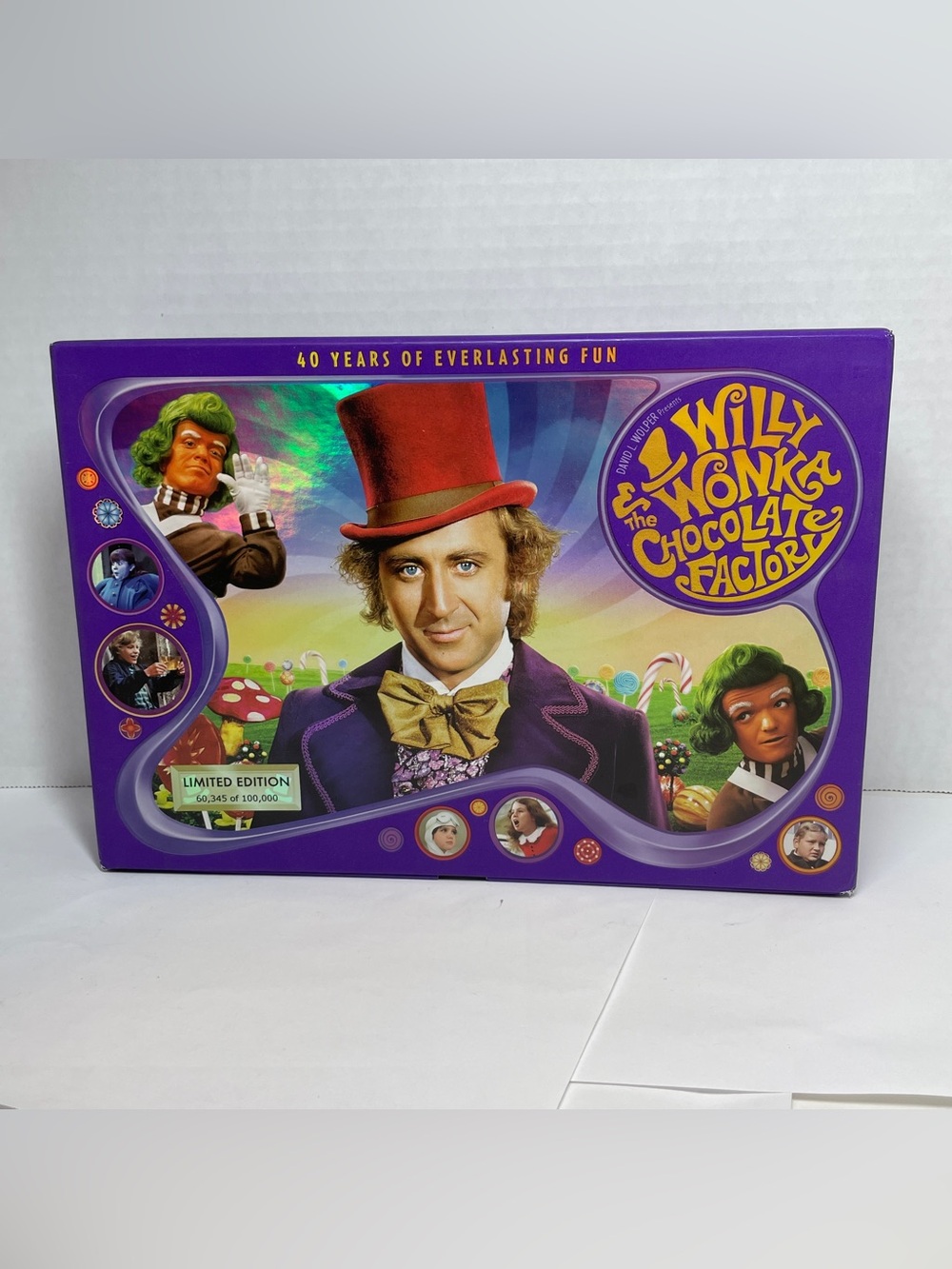 WILLY WONKA & Chocolate Factory Limited 40th Anniversary Blu-Ray & DVD Box/Set